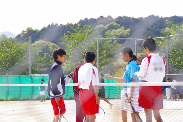 ソフトテニス試合前