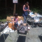 バーベキューの準備