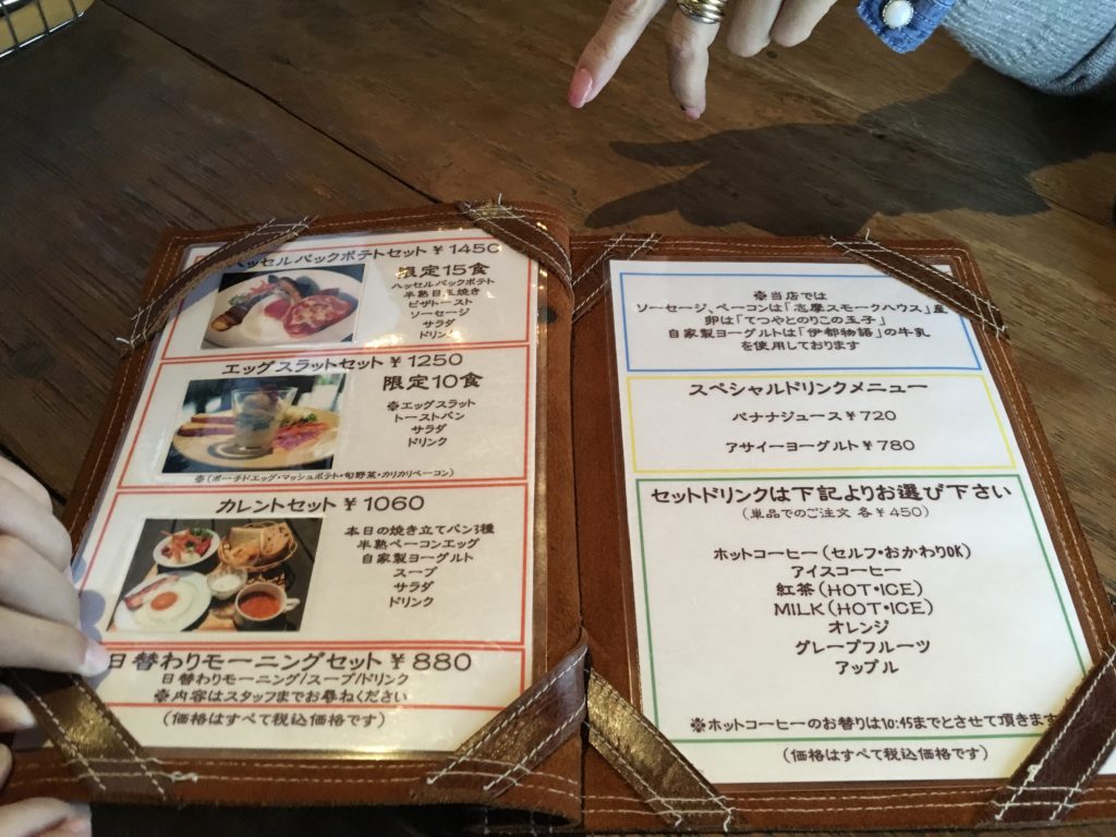 カレントメニュー