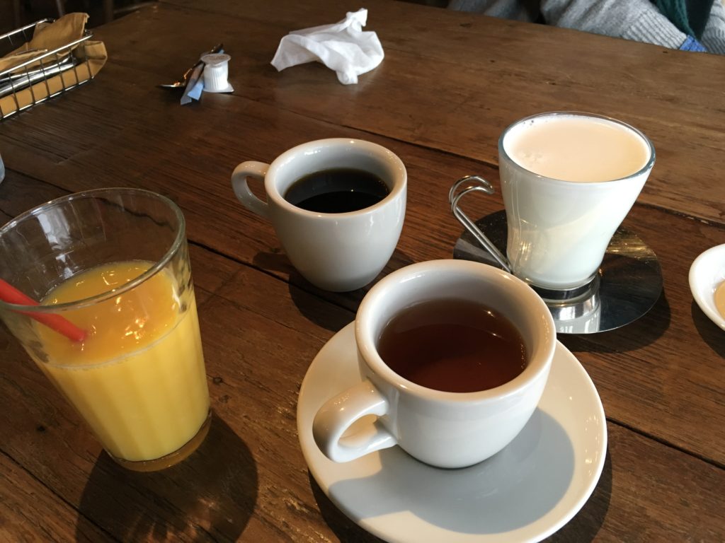 モーニングセットのドリンク